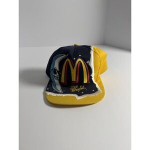 Vintage Nascar McDonalds Mac Tonight Moon Snapback Hat NASCAR Billy Elliott RARE